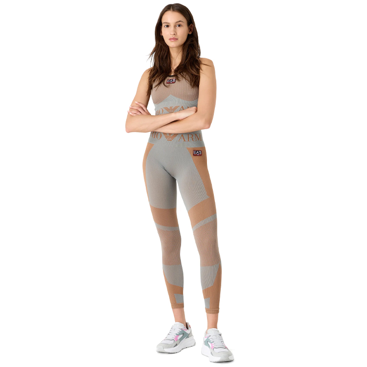Легинсы EA7 EMPORIO ARMANI PANTALONI LEGGINS / Женский / S / Серый/Коричневый photo 5