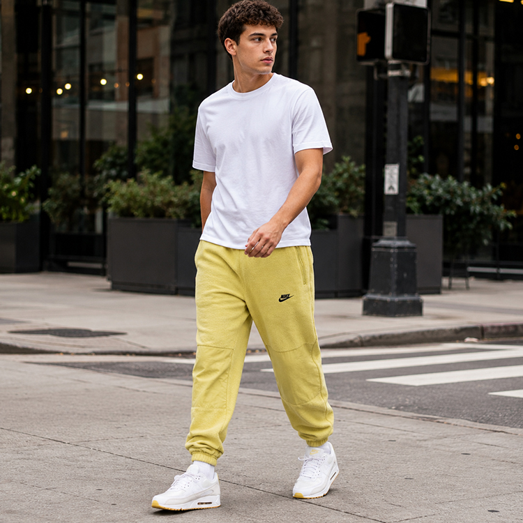 Брюки Nike M NK CLUB+ POLAR FLC CF PANT L Желтый Мужской photo 7