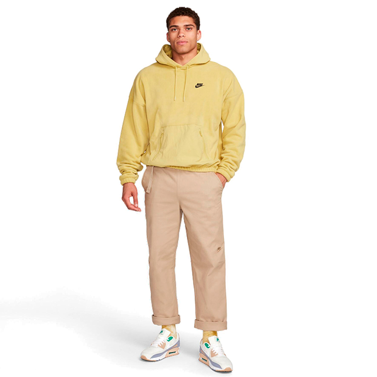 Hanorac pt bărbați Nike M NK CLUB+ POLAR FLC PO HOODIE XL Galben photo 4