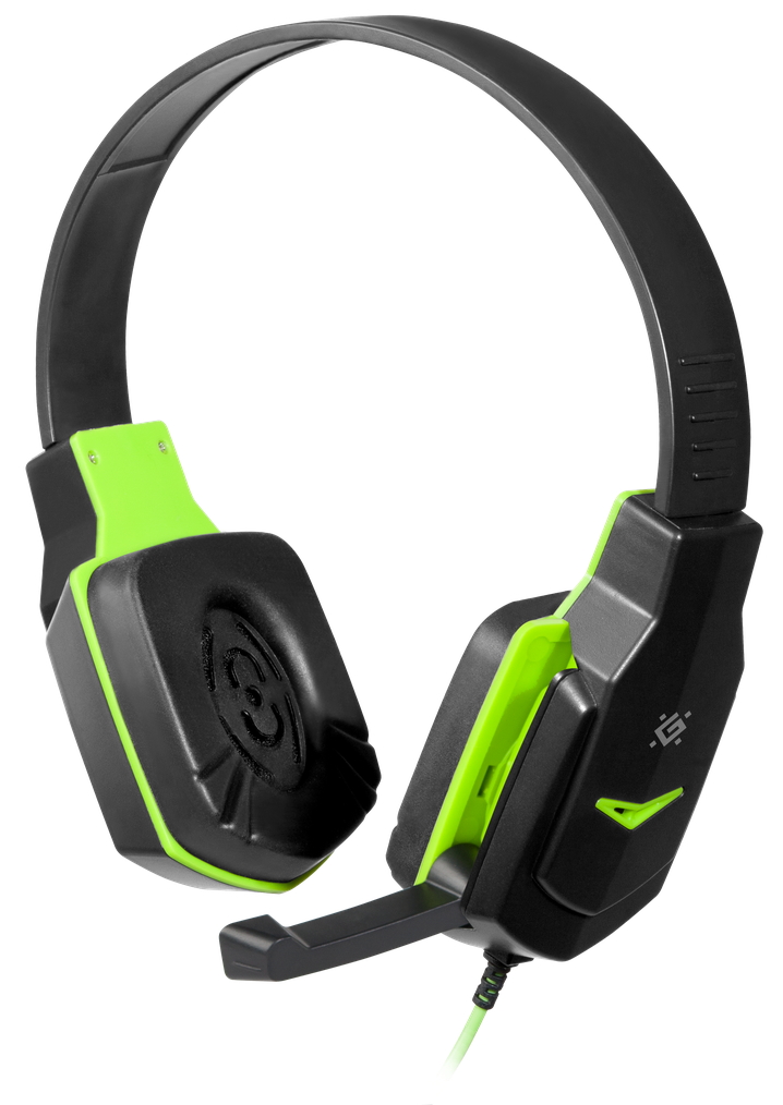 Căști Defender Warhead Negru cu verde Cu fir / Gaming / Negru cu verde photo 6