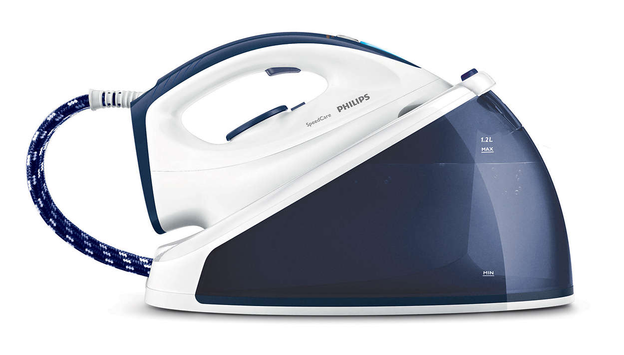 Утюг с парогенератором Philips GC6630/20, 2400 Вт, 1200 мл, Белый/Синий photo Утюг с парогенератором Philips GC6630/20, 2400 Вт, 1200 мл, Белый/Синий photo