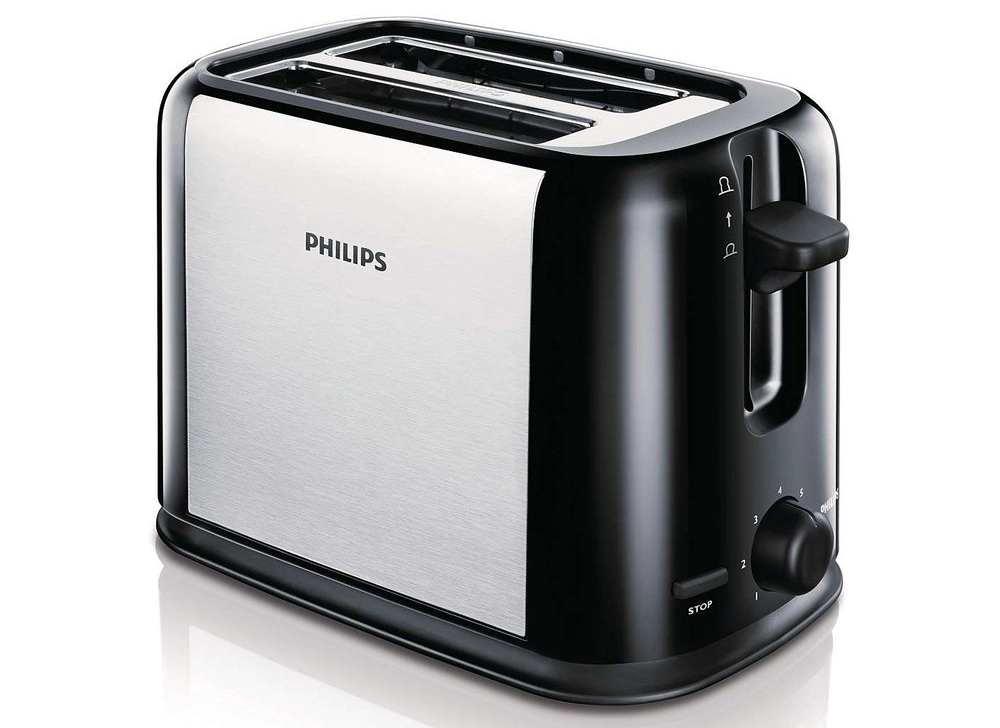 Prajitor de paine Philips HD2586, 2, 950 W, Inox photo 1 Prajitor de paine Philips HD2586, 2, 950 W, Inox photo 1