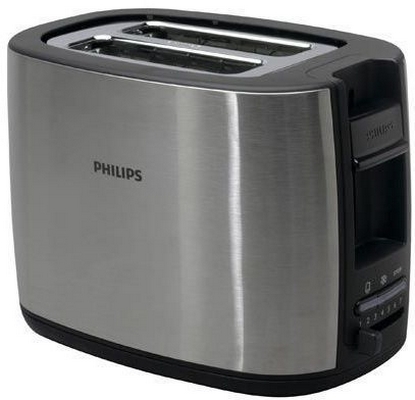 Тостер Philips HD2628, 2 тоста, 950 Вт, Нержав.сталь photo 1 Тостер Philips HD2628, 2 тоста, 950 Вт, Нержав.сталь photo 1