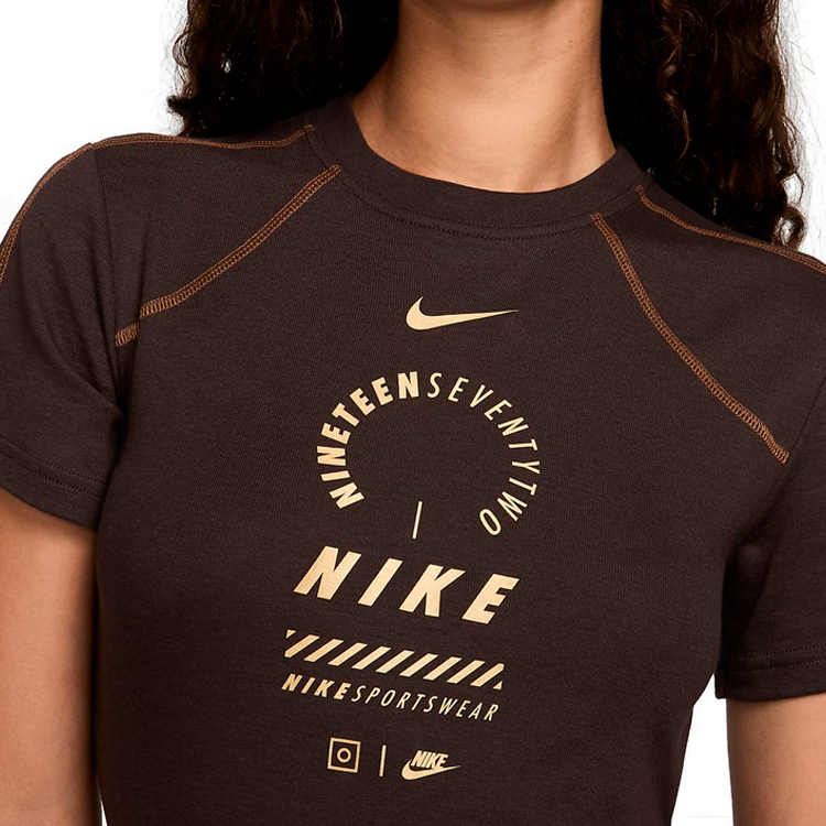 Rochie Nike W NSW DRESS SS FEMME SW S Maro Femei photo 3