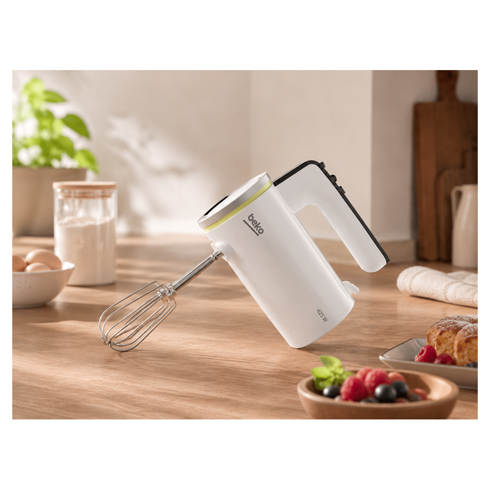 Миксер Ручной Beko HMM7420 / 4 скоростей / Белый photo 6