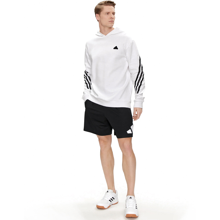Hanorac pt bărbați Adidas M FI 3S HD S Alb photo 6