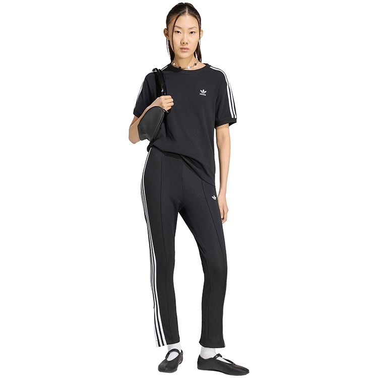 Tricou Adidas 3 STRIPE TEE XXS Negru Femei photo 4