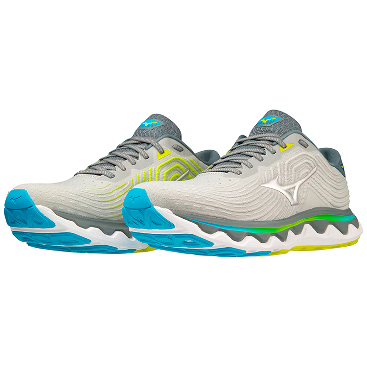 Кроссовки Mizuno WAVE HORIZON 6  / Мужской / 41 / Серый/Синий photo 2
