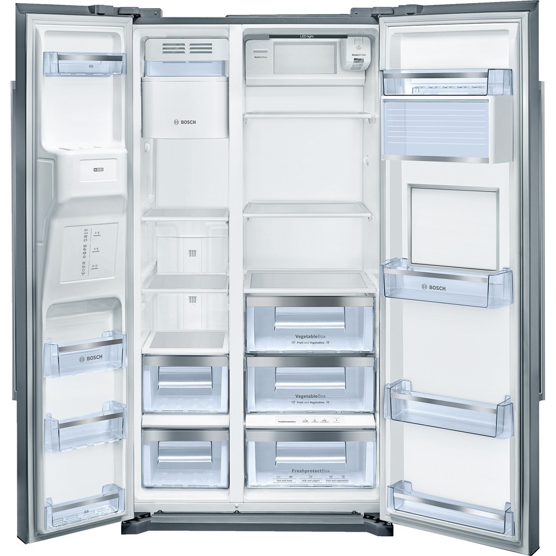 Frigider Side-by-Side Bosch KAG90AI20 / 522 l / 177 cm / A+ / Gri photo 3