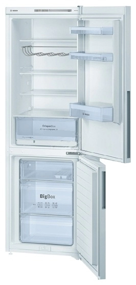 Frigider cu congelator jos Bosch KGV33NW20, 288 l, 177 cm, A+, Alb