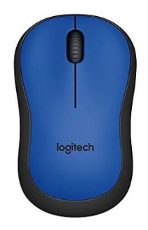 Mouse fara fir Logitech M220 Albastru cu negru / Optic / Albastru cu negru photo 1
