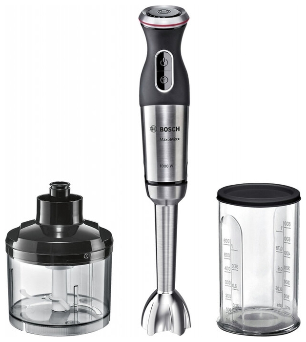 Blender Bosch MS8CM6120, 600 ml, 1000 W, 12 trepte viteza, Gri photo 1