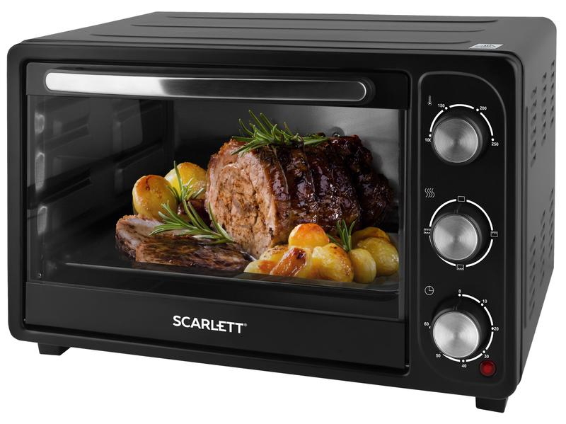 Электрическая печь Scarlett SC-EO93O20, 26 л, 1380 Вт, Черный photo Электрическая печь Scarlett SC-EO93O20, 26 л, 1380 Вт, Черный photo