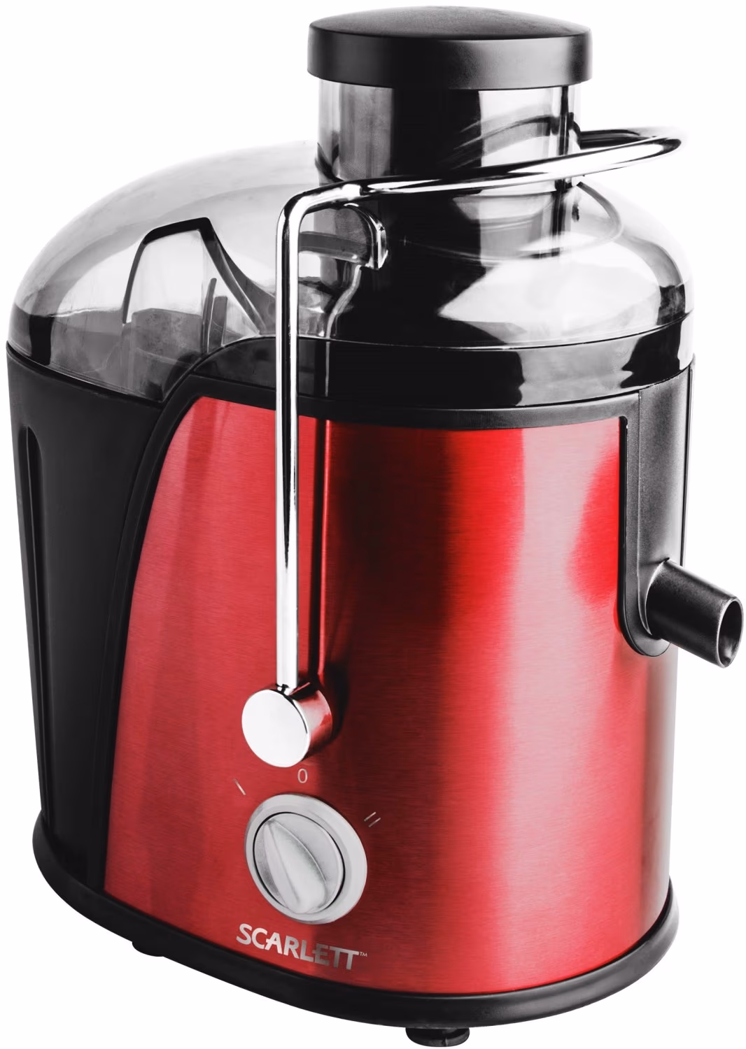 Соковыжималка центробежная Scarlett SCJE50S20, 1 л, 1000 Вт, 2 скоростей, Бордовый 