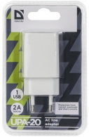 Incarcator pentru telefon mobil Defender UPA-20 1xUSB, 5V/2А thumbnav 2