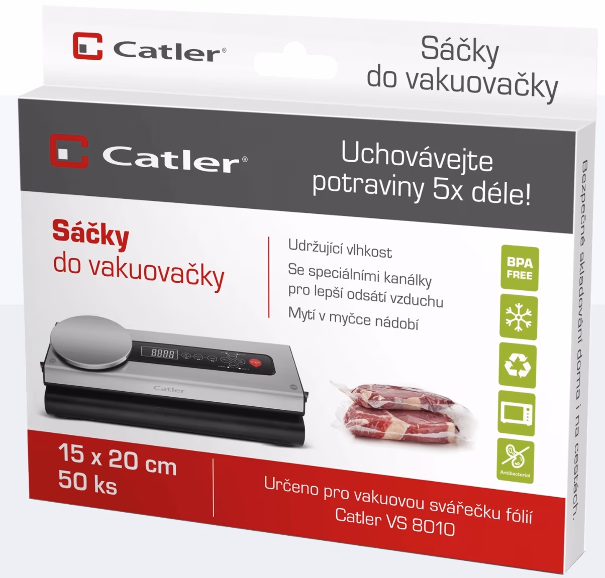 Pelicula vacuum Catler Vacuum bag 15*20 cm, 50 buc 