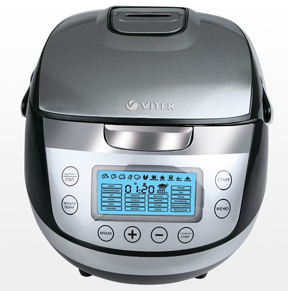Мультиварка Vitek VT4220 / 860 / 50авто-программ / Черный с нержавеющей сталью photo 3