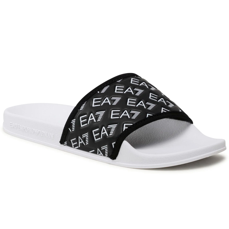 Slapi EA7 EMPORIO ARMANI SHOES BEACHWEAR pt Femei / 36 / Negru-alb photo 5