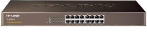 Switch TP-LINK TL-SF1016 / 16 port / 100Mb / RJ45 / 1U 19-inch rack-mountable steel case