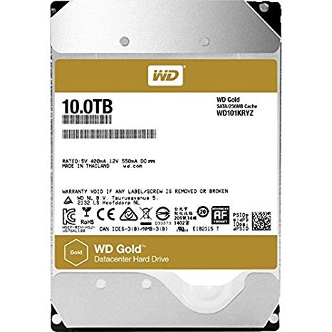 3.5" HDD 10.0TB Western Digital WD102KRYZ Enterprise® Gold™, 512E model, 24x7, 7200rpm, 256MB, SATAIII photo 1
