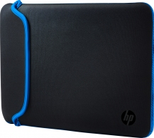 15.6" NB Bag - HP 15.6 Black/Blue Chroma Sleeve, reversible, zipper-less design. thumbnav 1