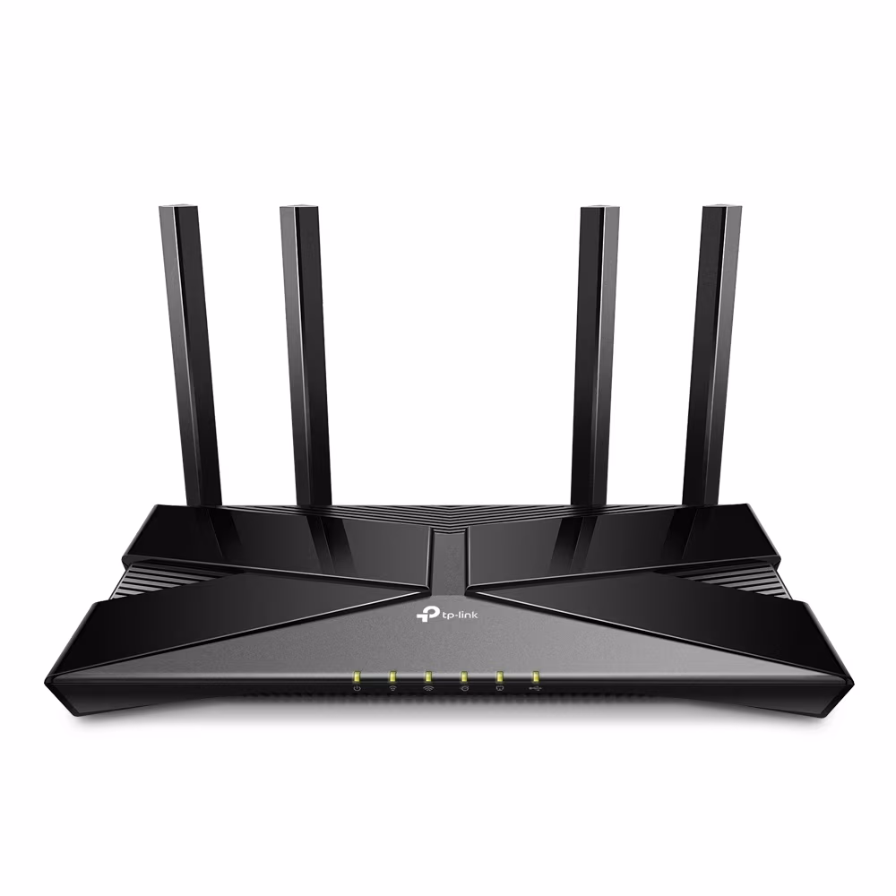 TP-LINK Archer AX20 AX1800 Wi-Fi 6 Wireless Gigabit Router, 1201Mbps at 5Ghz + 574Mbps at 2.4Ghz, 802.11ax/ac/a/b/g/n, 1 Gigabit WAN+4 Gigabit LAN, Beamforming, OFDMA, MU-MIMO, 4 fixed antennas