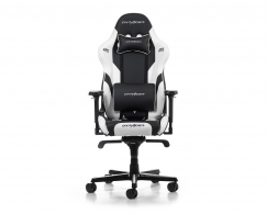 Gaming/Office Chair DXRacer Gladiator GC-G001-NW-BX2, Black/White, Gaslift class 4, Premium PU leather, max weight up to 150kg / height 165-200cm, Tilt lock, Recline 90°-135°, 4D Armrests, Headrest and lumbar cushions, Aluminium wheelbase, 7.5 cm PU Caste thumbnav 1