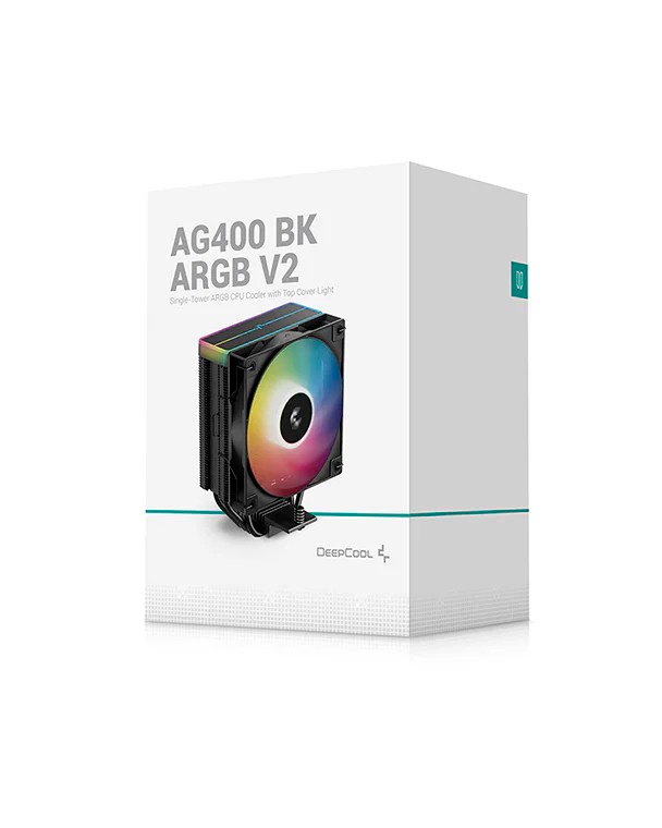 Кулер DEEPCOOL AG400 BK ARGB V2 / Universal / 220W / 500~2000rpm, <31.6dBA / 75.89CFM / Blac photo 6