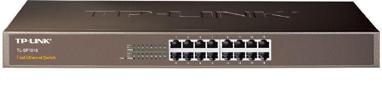 Коммутатор TP-LINK TL-SF1016 / 16 port / 100Mb / RJ45 / 1U 19-inch rack-mountable steel case photo 1 Коммутатор TP-LINK TL-SF1016 / 16 port / 100Mb / RJ45 / 1U 19-inch rack-mountable steel case photo 1