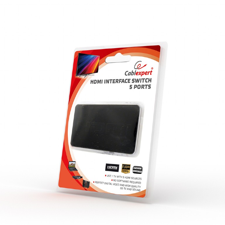 Сплитер Gembird  DSW-HDMI-34, HDMI 3 ports photo 4