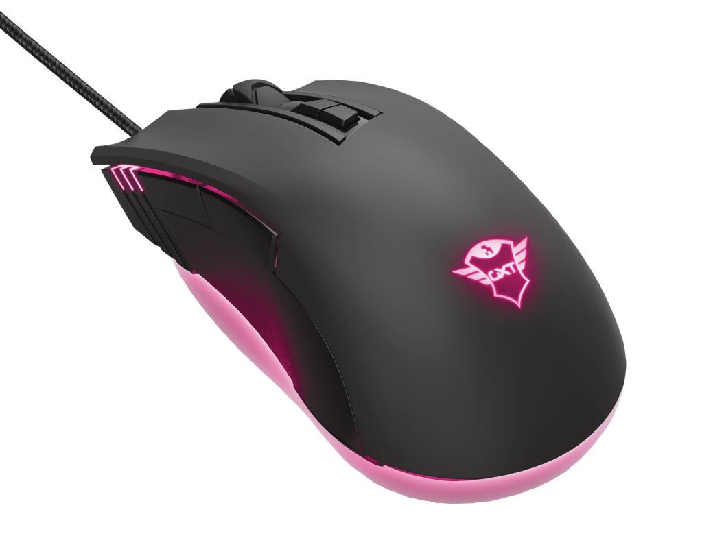 Trust GXT 121 Zeebo,1200 - 3200 dpi, adjustable LED lighting, 7 Programmable button, 1,8 m USB, Black photo 4