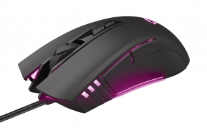Trust GXT 121 Zeebo,1200 - 3200 dpi, adjustable LED lighting, 7 Programmable button, 1,8 m USB, Black thumbnav 3