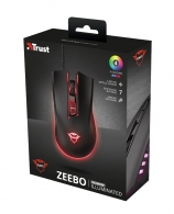 Trust GXT 121 Zeebo,1200 - 3200 dpi, adjustable LED lighting, 7 Programmable button, 1,8 m USB, Black thumbnav 6