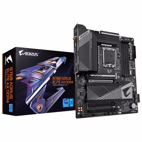 Материнская плата GIGABYTE B760 AORUS ELITE AX DDR4 / 1700 / B760 / DDR4 / ATX