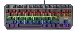 Игровая клавиатура Trust GXT 834 CALLAZ TKL, USB, Black thumbnav 1