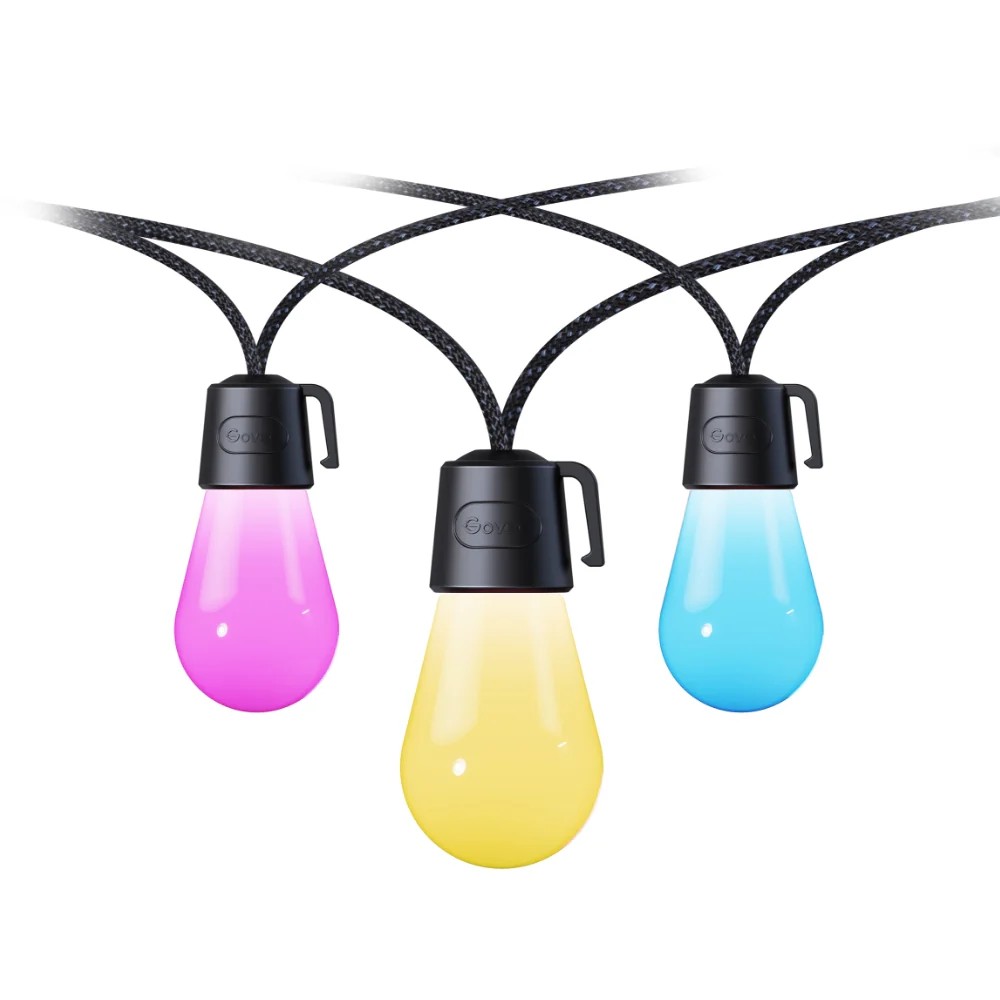 Наружняя светодиодная лента GOVEE RGBIC Smart Outdoor String Lights 15m, 15 Light Bulbs photo 2