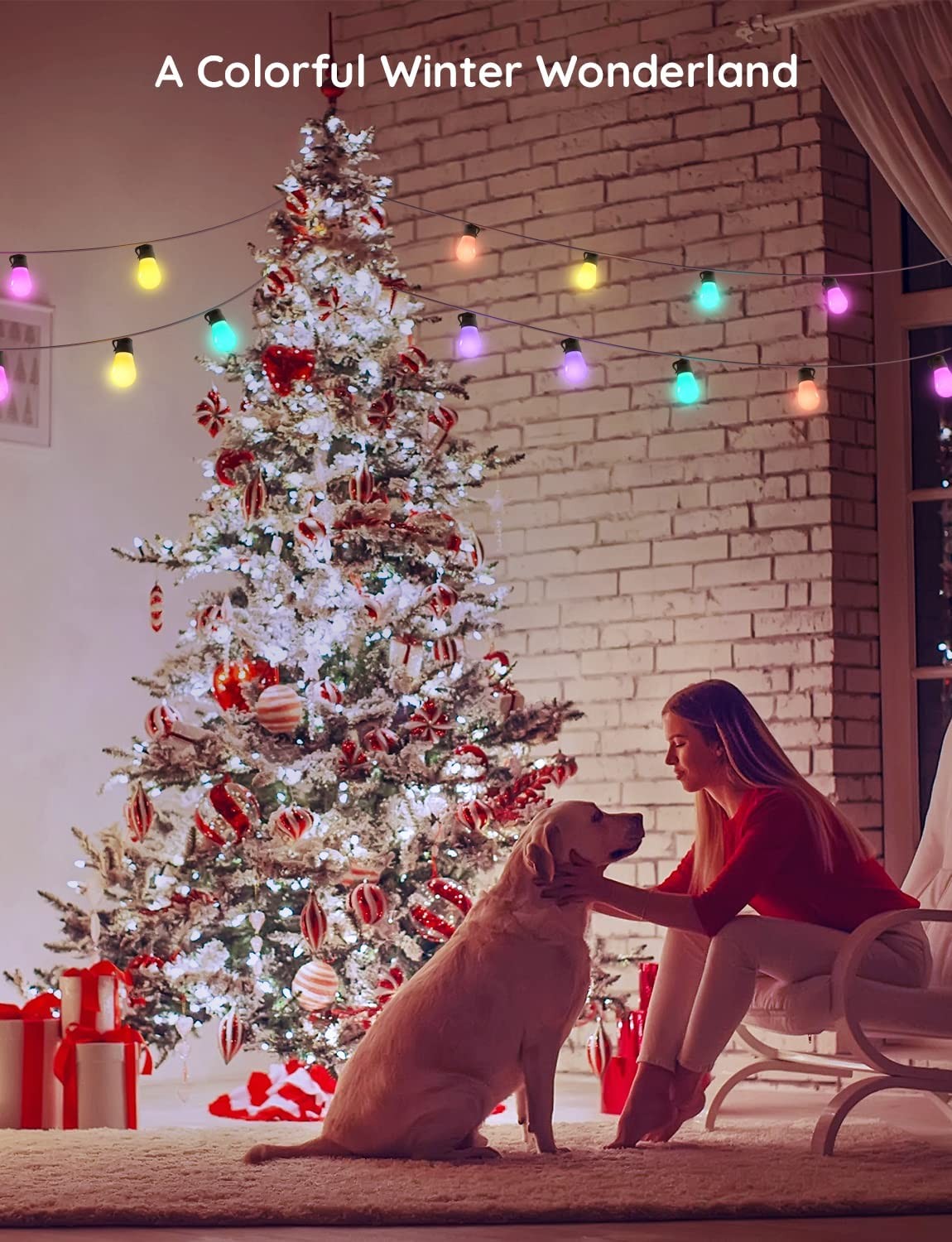 Наружняя светодиодная лента GOVEE RGBIC Smart Outdoor String Lights 15m, 15 Light Bulbs photo 4