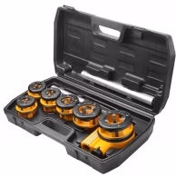 Set de filetare tevi din 9buc Industrial Tolsen