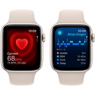 Smart watch Apple Watch SE GPS 44mm Starlight Aluminium Case with Starlight Sport Band - S/M (MRE43QI/A) thumbnav 5
