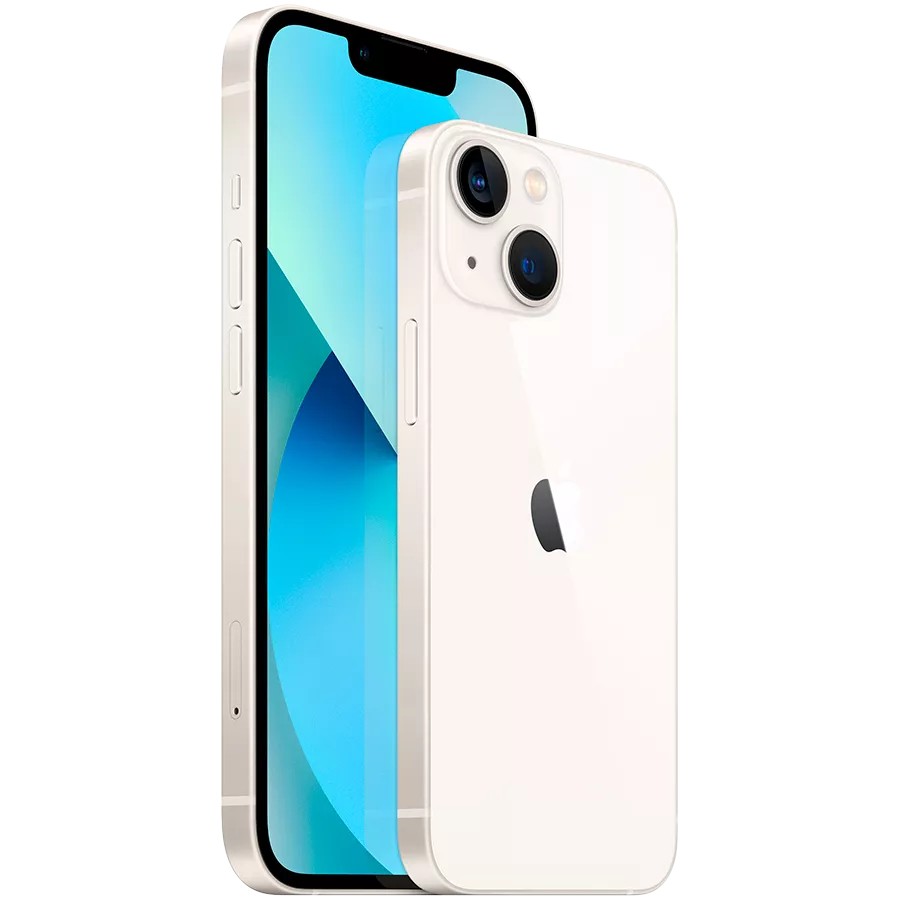 Smartphone Apple iPhone 13 128GB Starlight, (MLPG3RM/A) photo 2