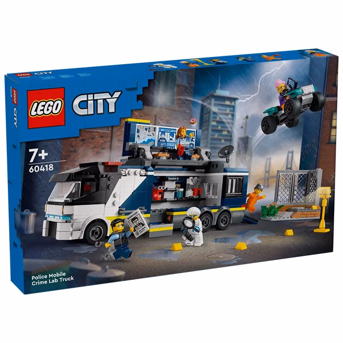 Lego City Полицейский передвижной криминалистический лабораторный грузовик 60418
