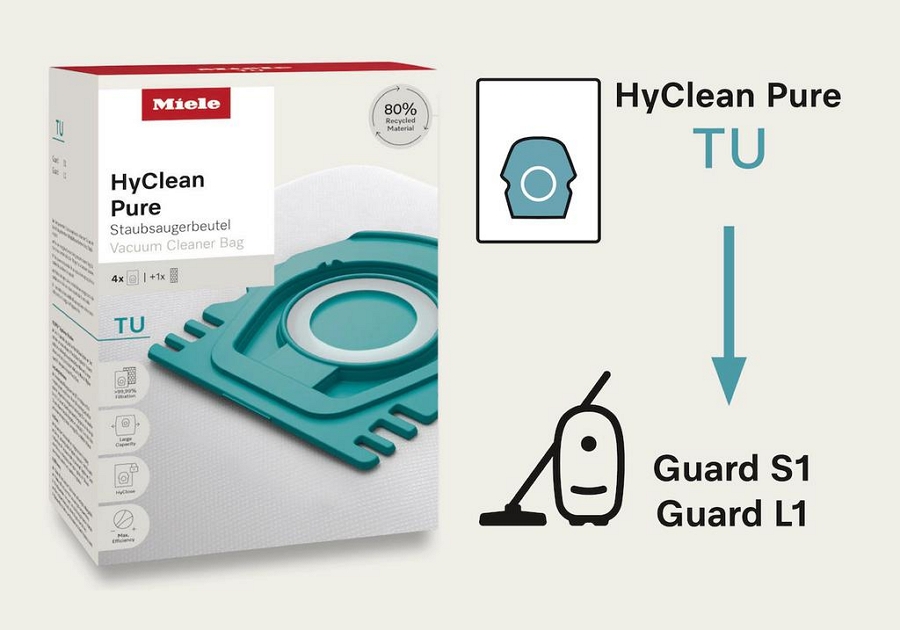 Мешки для пылесоса Miele TU HyClean Pure, 12557060, Германия photo 3