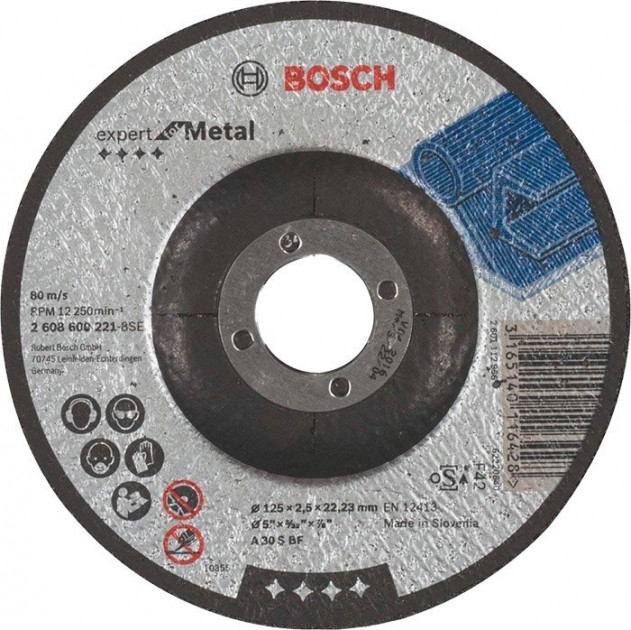 Отрезной круг, выпуклый, Expert for Metal Bosch 2608600221 photo 1 Отрезной круг, выпуклый, Expert for Metal Bosch 2608600221 photo 1