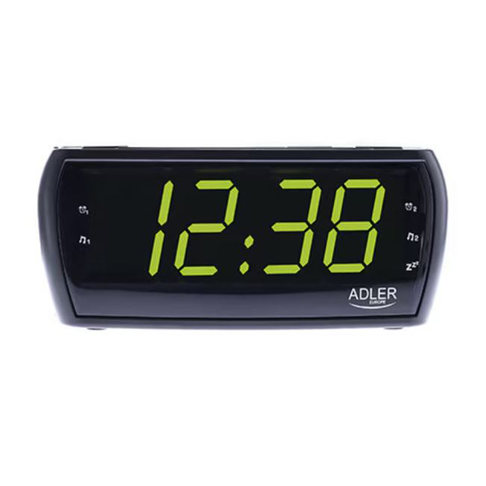 Radio cu ceas Adler AD1121 Digital / Black/Green / Mono photo 1 Radio cu ceas Adler AD1121 Digital / Black/Green / Mono photo 1