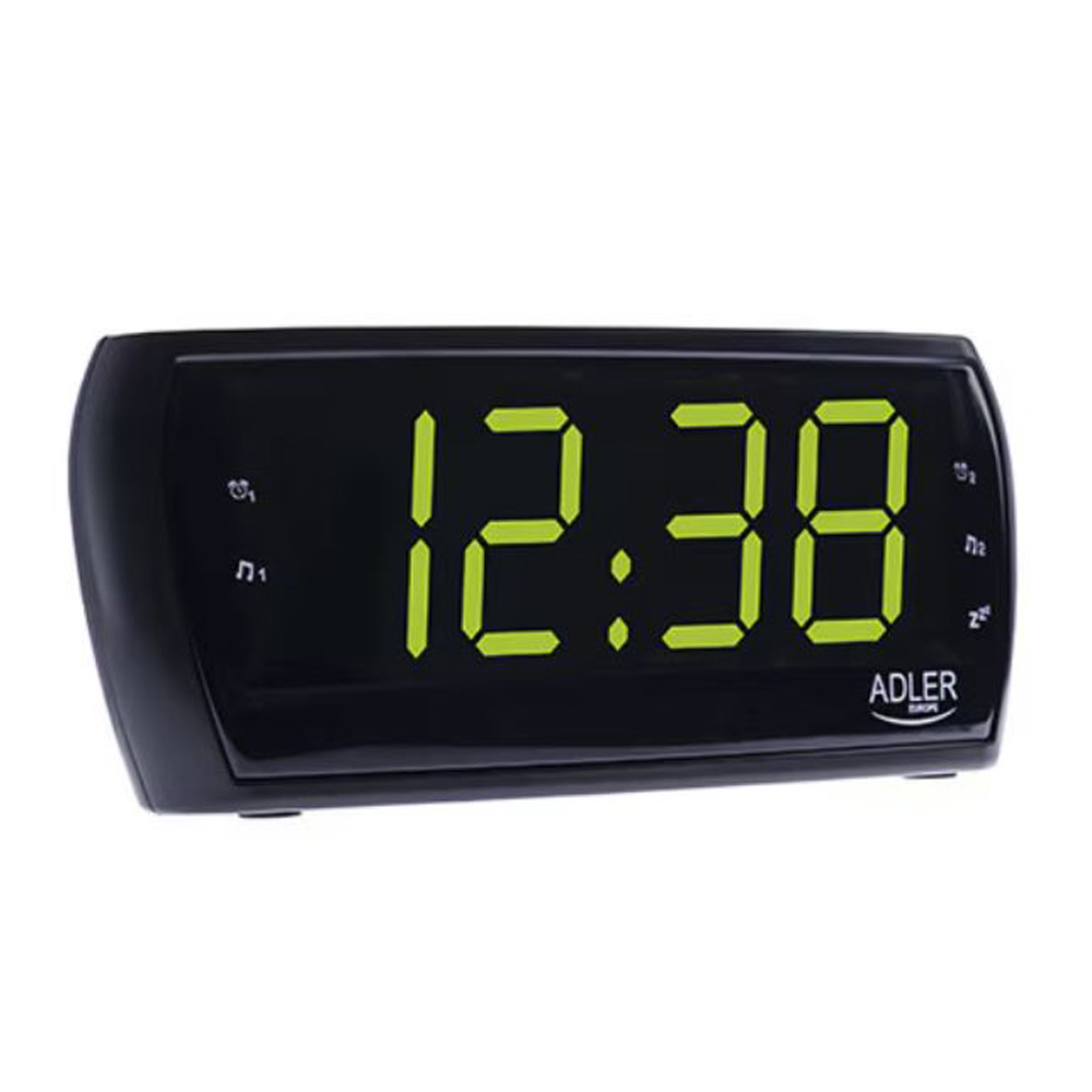 Radio cu ceas Adler AD1121 Digital / Black/Green / Mono photo 3