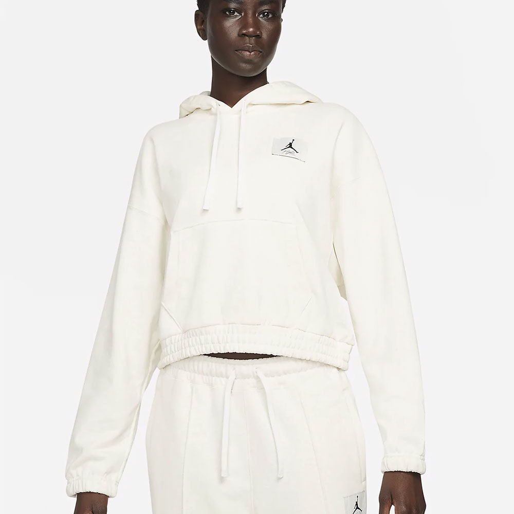 Hanorac Nike W J ESSEN FLEECE HOODIE M Bej Femei photo 2
