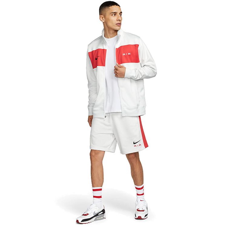 Hanorac pt bărbați Nike M NSW SW AIR TRACKTOP PK M alb photo 3