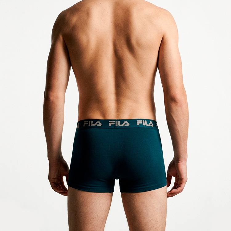 Трусы мужские боксер Fila UW MAN BOXER ELASTIC WITH LOGO L Синий Мужской photo 5