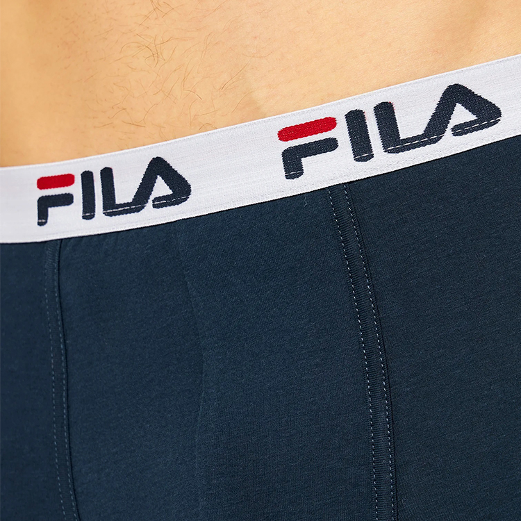 Boxeri Fila UW MAN BOXER 2 PACK ELASTIC WITH LOGO L Blue Barbati photo 2