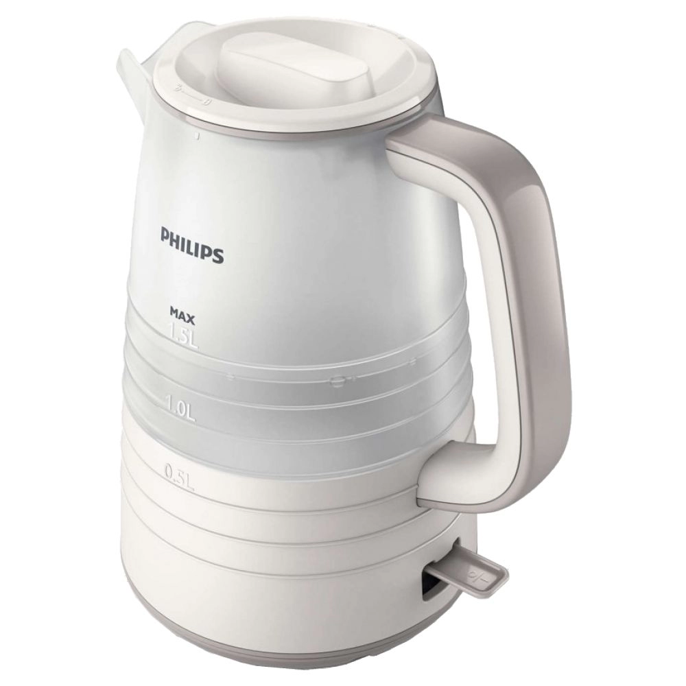 Fierbator de apa electric Philips HD9336/21, 1.5 l, 2200 W, Alb